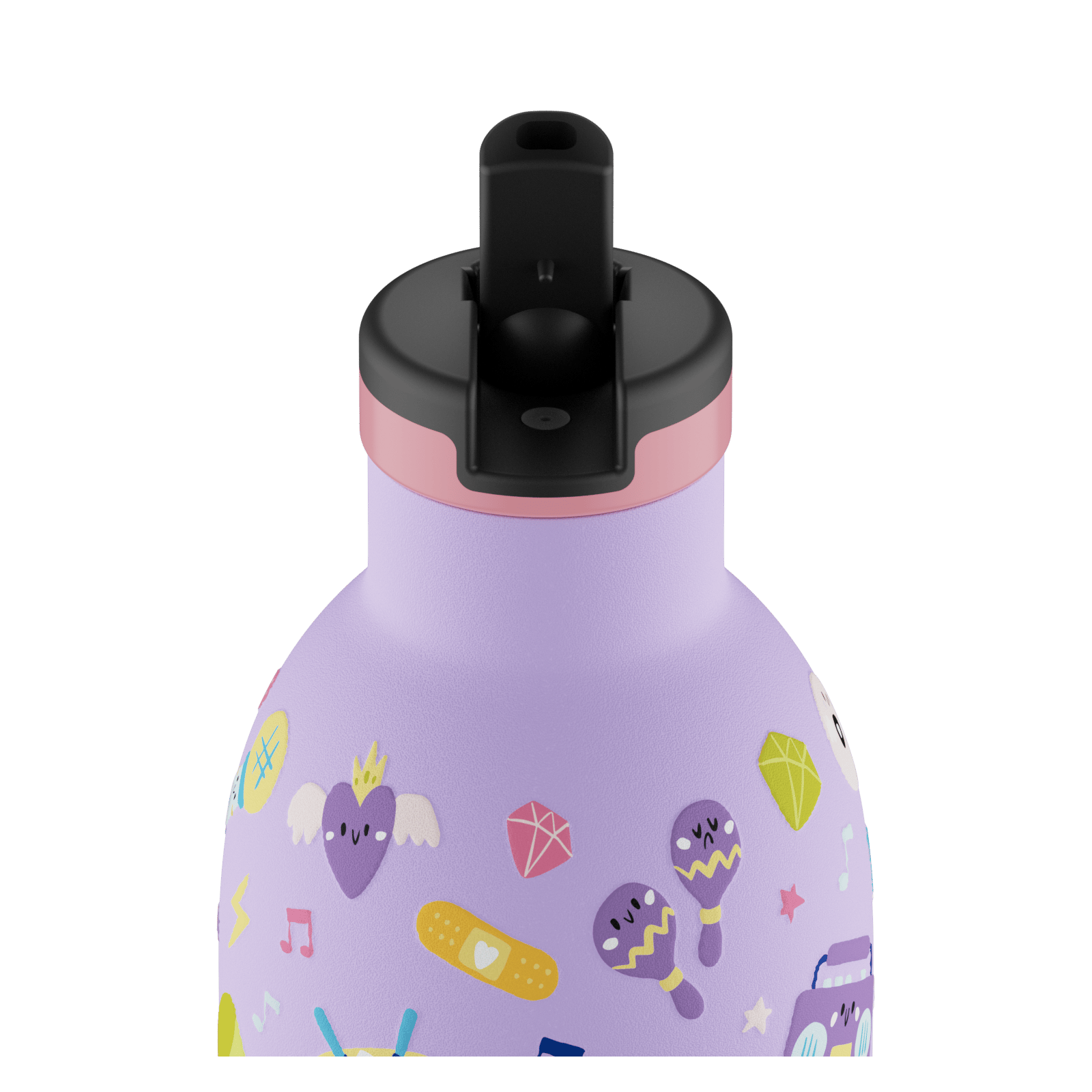 24Bottles Kids Bottle Pipetli Paslanmaz Çelik Termos 330 ml, Music Friends Kategorisiz 24Bottles