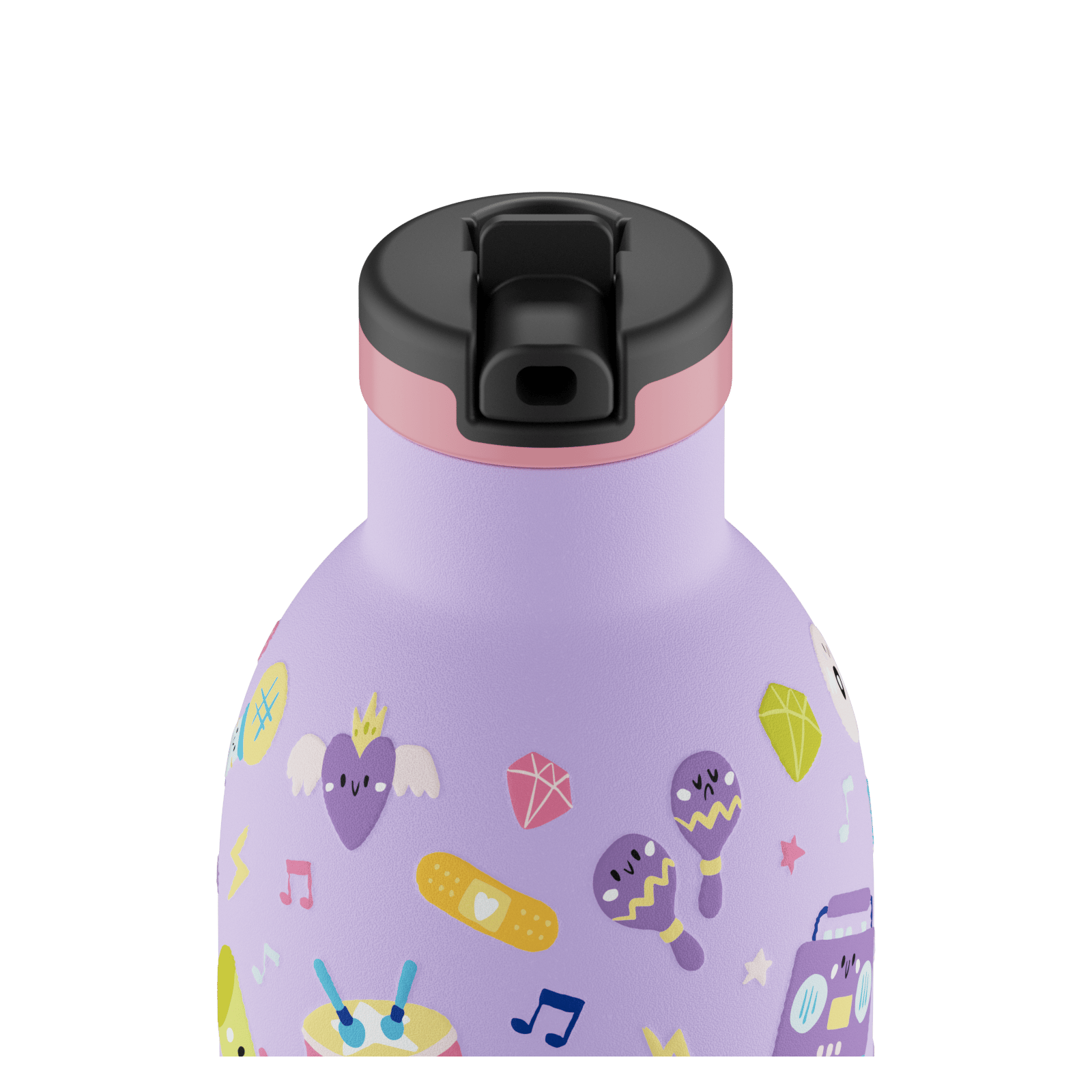 24Bottles Kids Bottle Pipetli Paslanmaz Çelik Termos 330 ml, Music Friends Kategorisiz 24Bottles