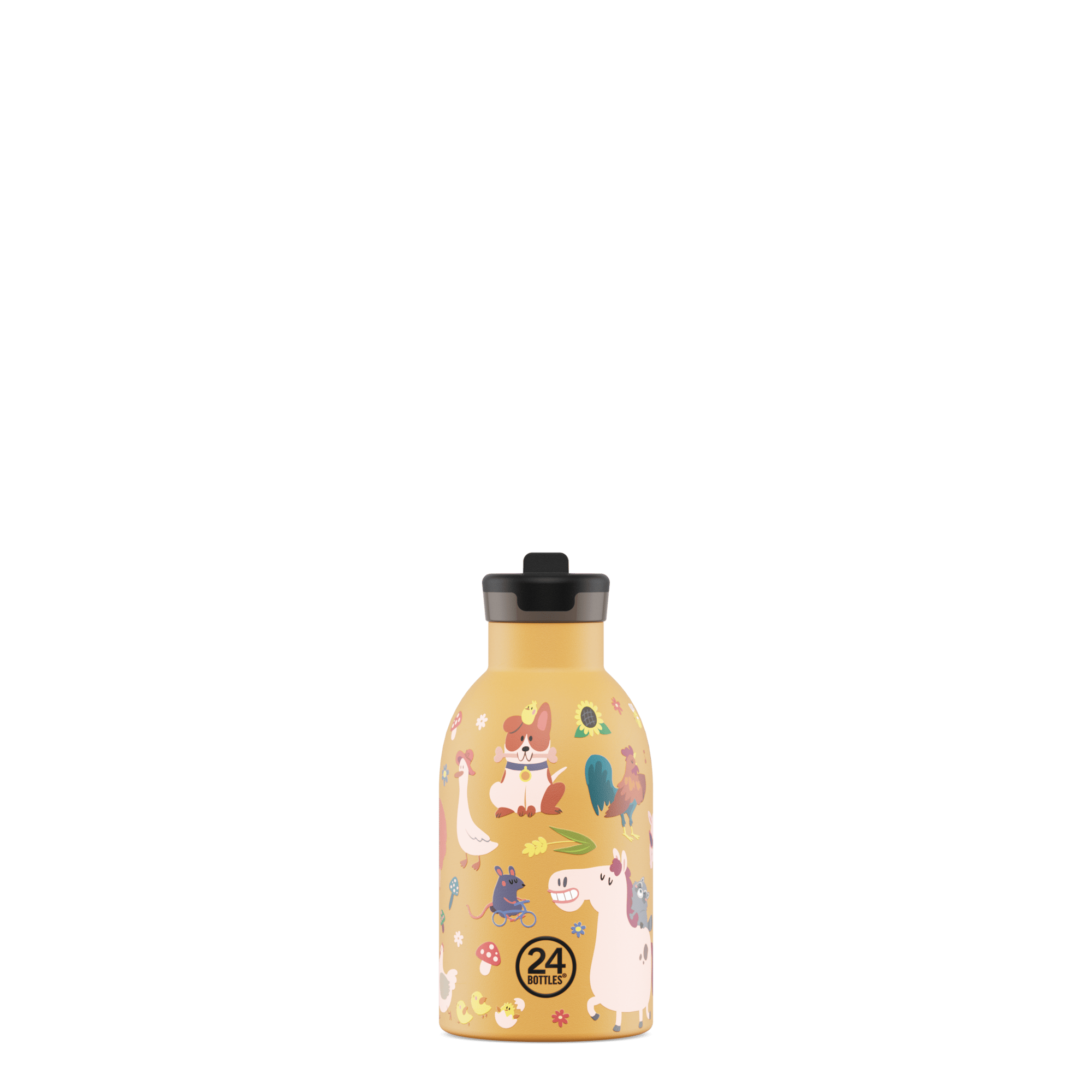 24Bottles Kids Bottle Pipetli Paslanmaz Çelik Termos 330 ml, Farm Friends Kategorisiz 24Bottles