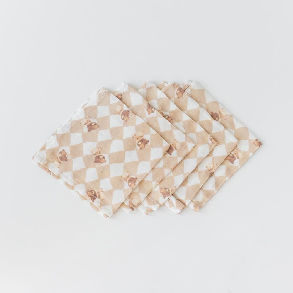 Ağız Bezi 5 li, Ayı Desenli Kategorisiz Mama Yoyo