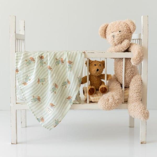 Çok Amaçlı Organik Müslin Örtü - Fare Desenli Kategorisiz Mama Yoyo