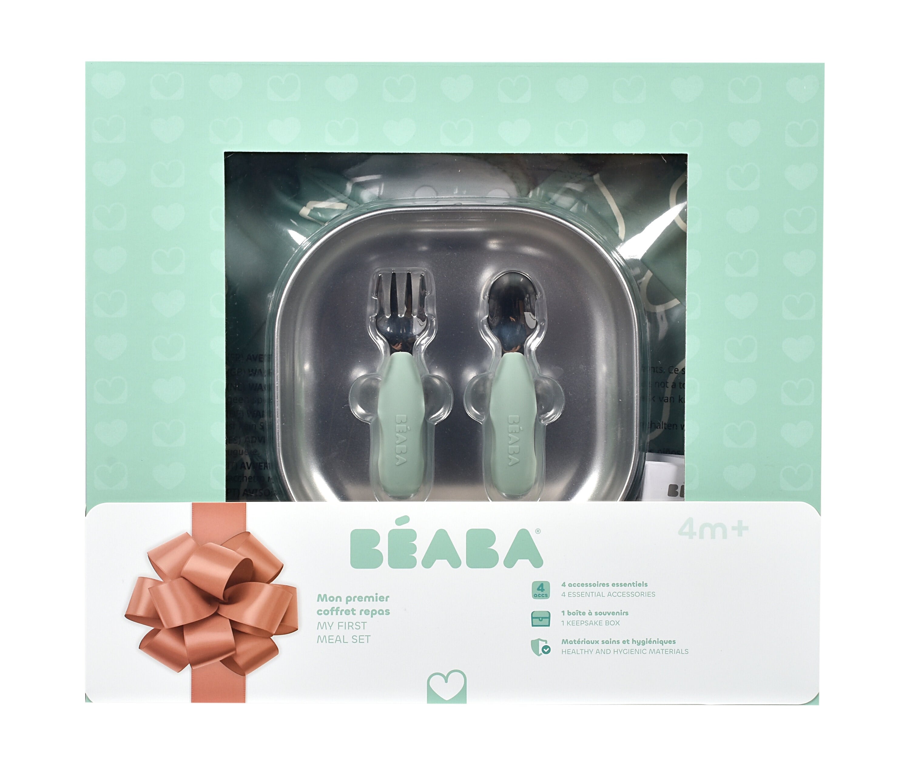 Beaba İlk Yemek Setim Çelik, Sage Green Kategorisiz Beaba