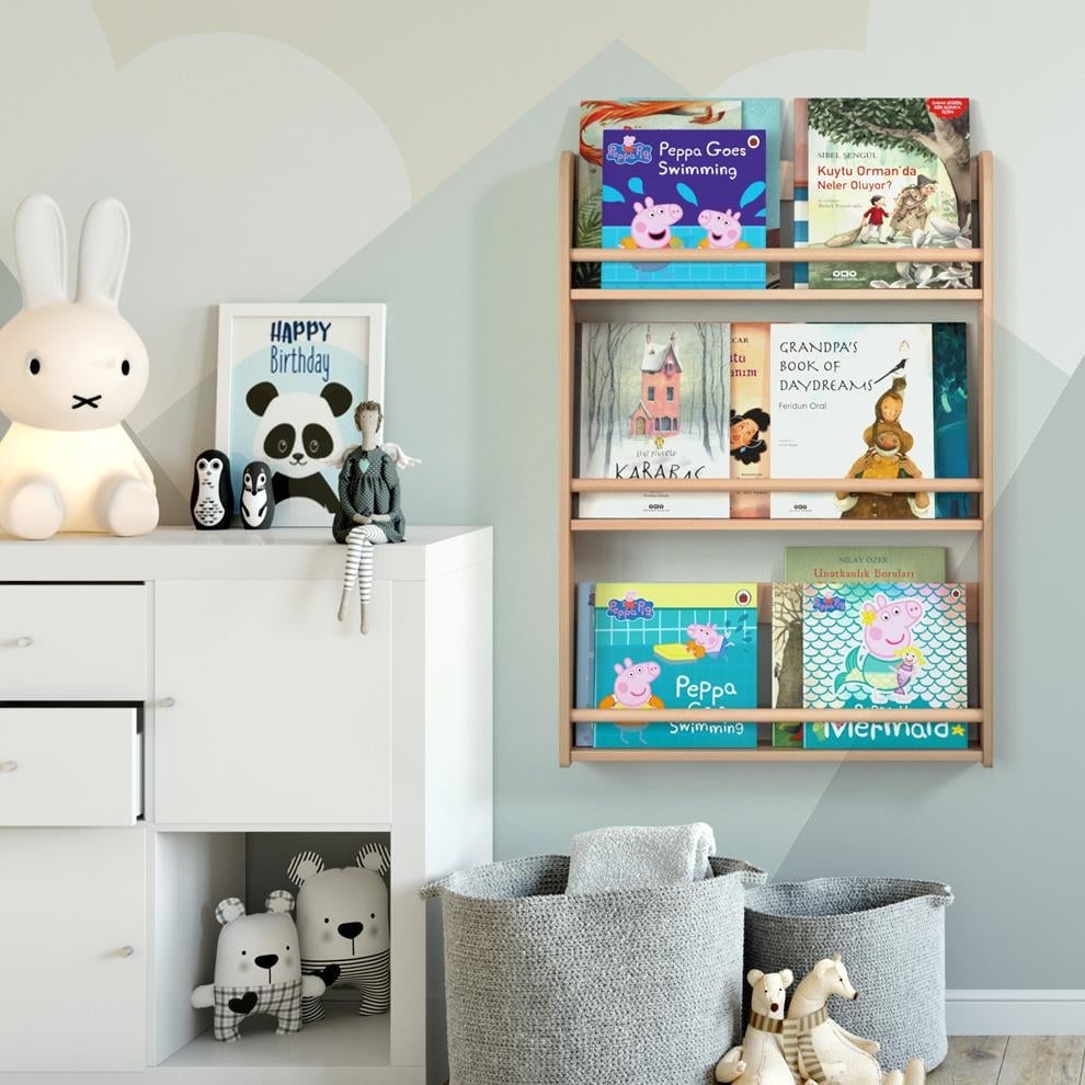 Fox 3 lü Duvar Rafı Kategorisiz Woody&Happy