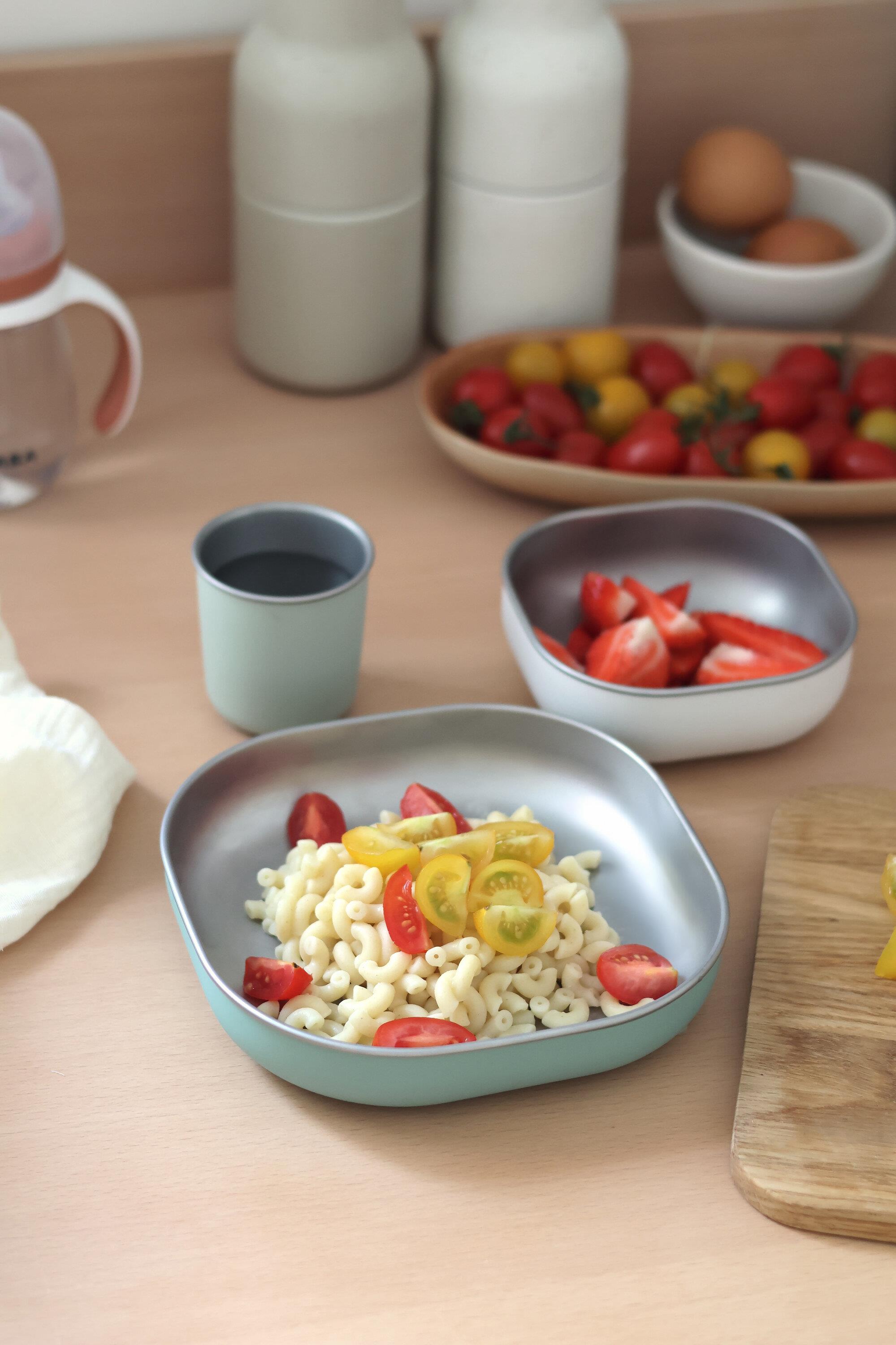 3lü Paslanmaz Çelik Beslenme seti, Sage green Kategorisiz Beaba