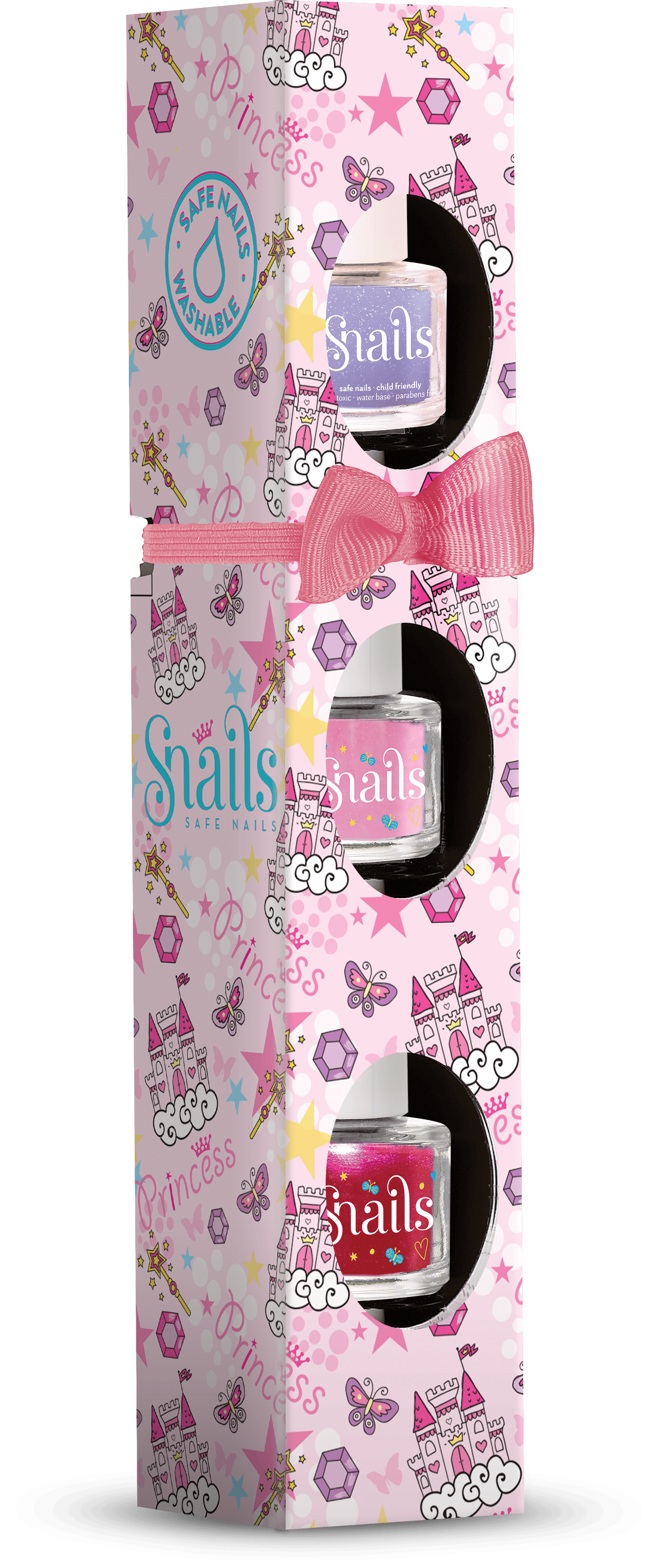 3'lü Su Bazlı Oje - Princess Dream (Wild Tulip-Ballerine-Tropical Islands) Kategorisiz Snails