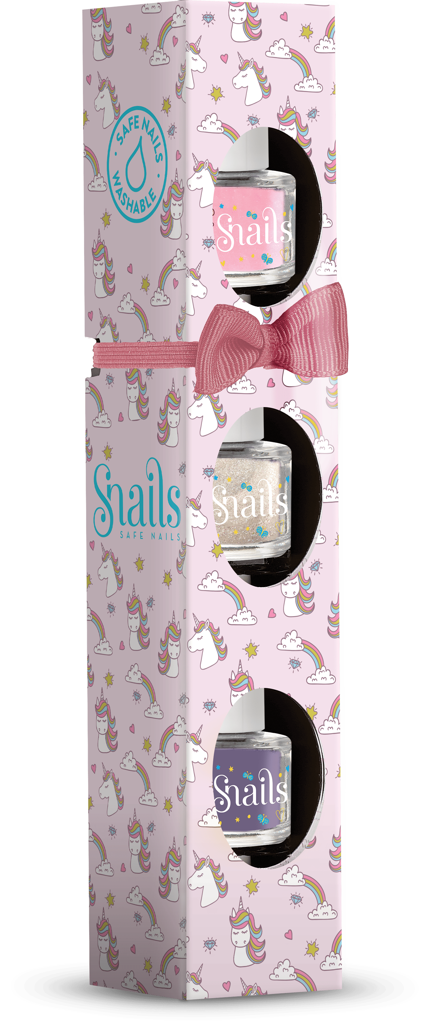 3'lü Su Bazlı Oje - Unicorn (Hope-Frost Queen-Loving) Oje & Ruj Snails