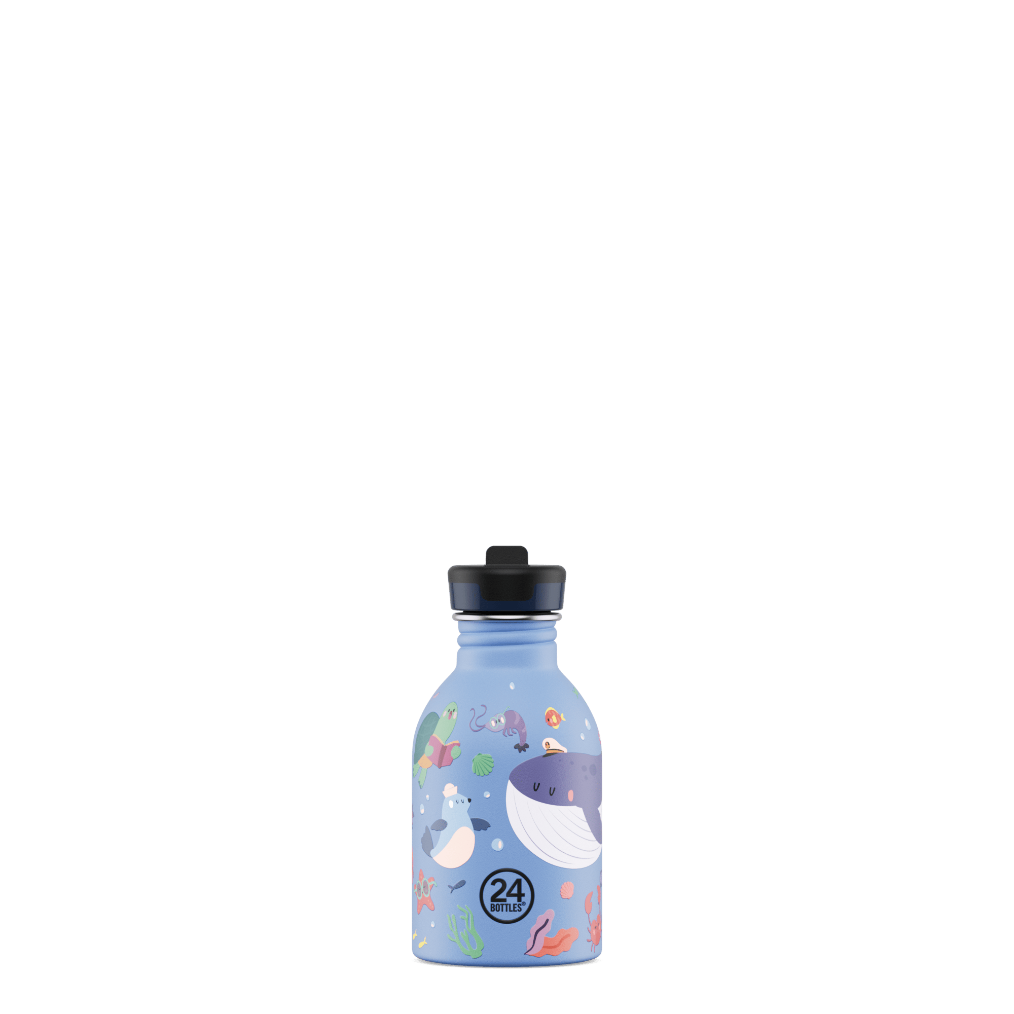 24Bottles Kids Bottle Pipetli Paslanmaz Çelik Çocuk Su Matarası 250 ml, Ocean Friends Kategorisiz 24Bottles