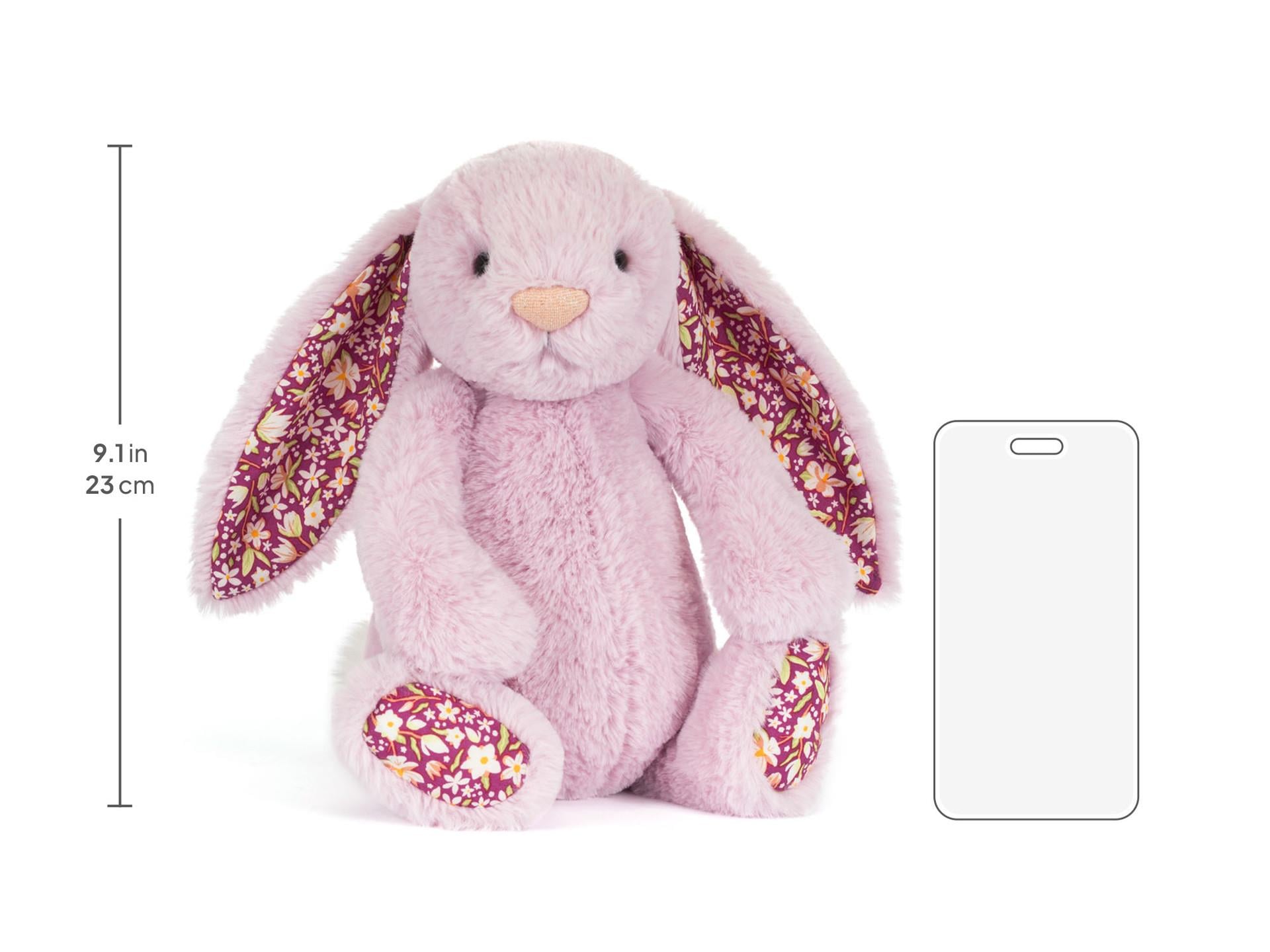 Jellycat Çiçekli Lila Tavşan  Orta Boy 31 cm Peluş Oyuncaklar Jellycat