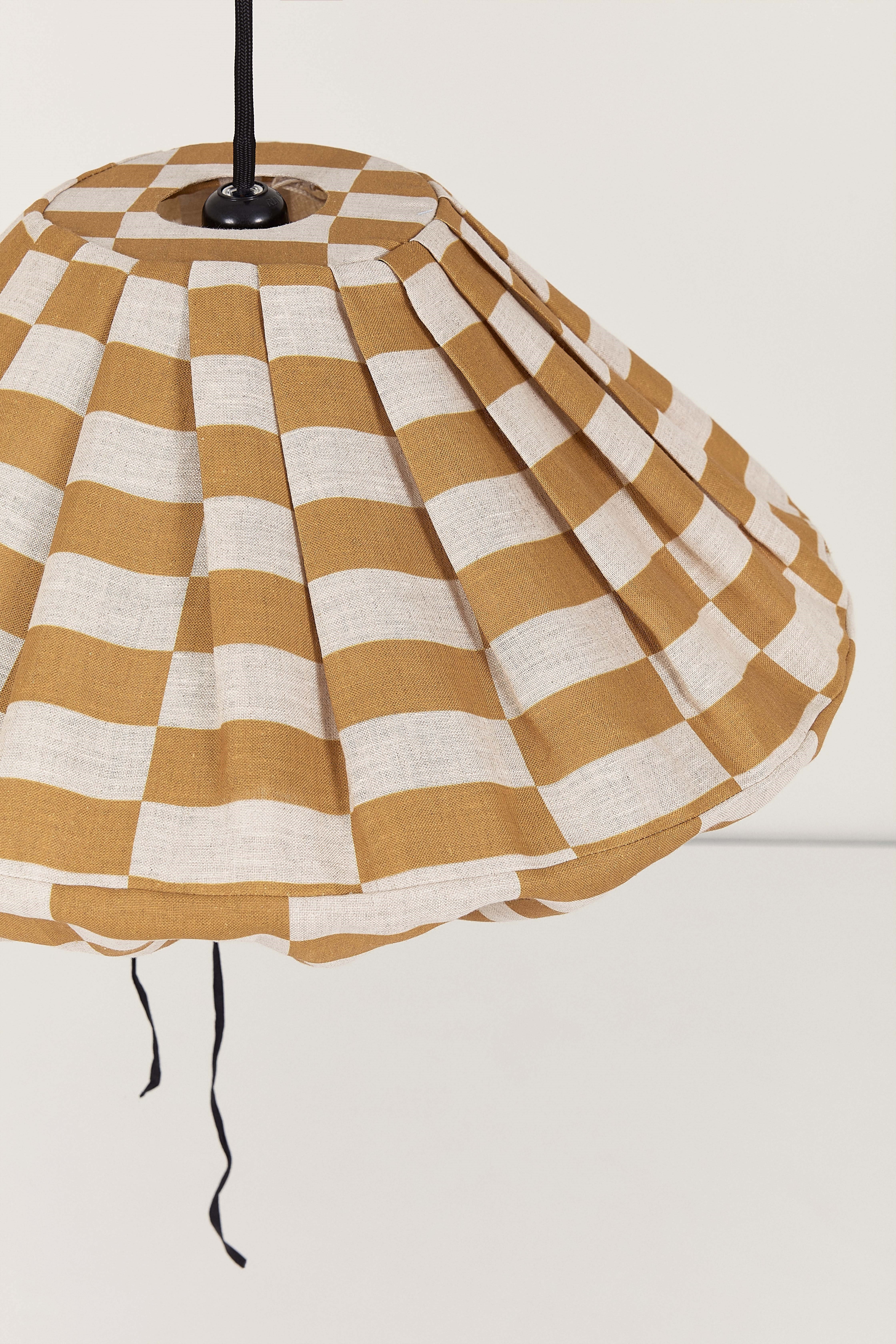 Nobodioz Yumi Aydınlatma Şapkası, 50cm çap, Mustard Tiles Kategorisiz NOBODINOZ