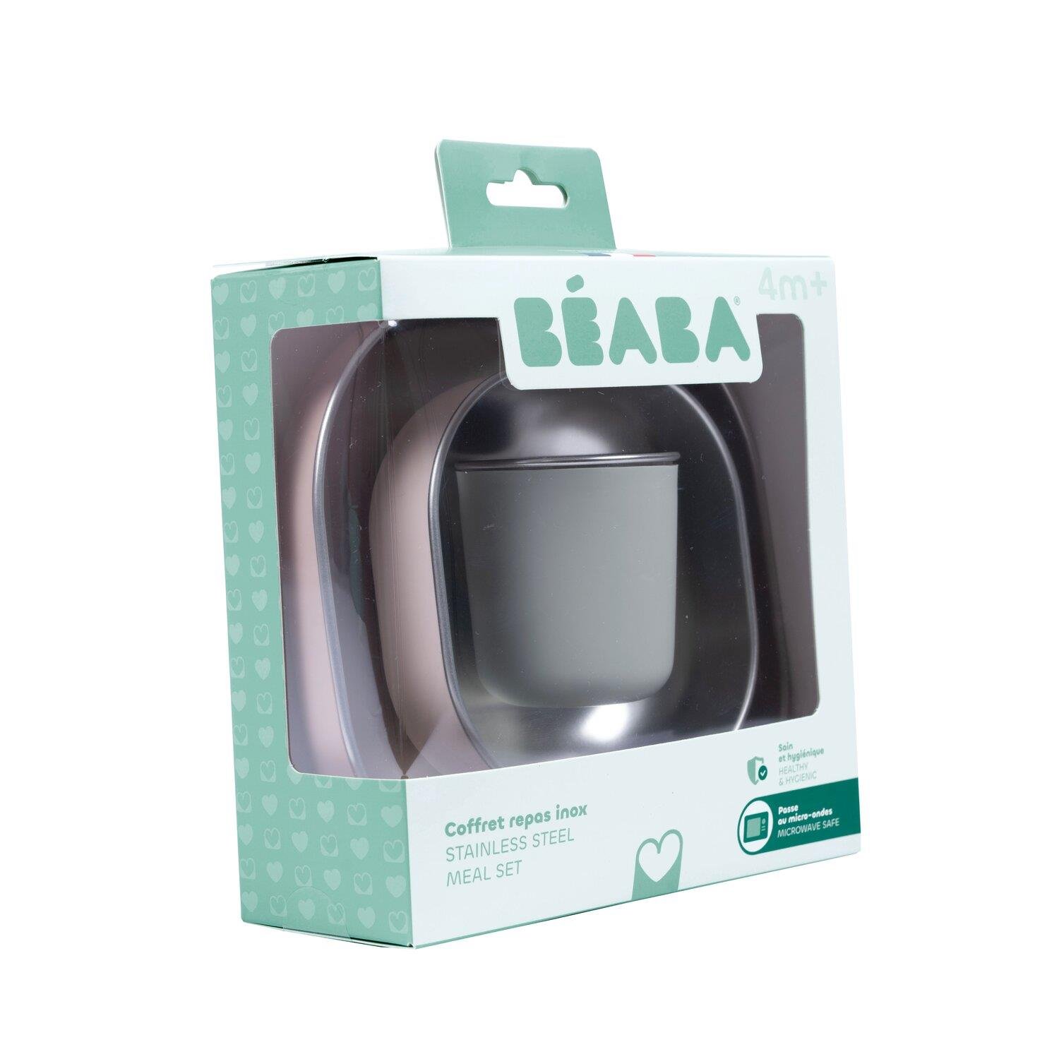 Beaba 3lü Paslanmaz Çelik Beslenme seti, Cotton Candy Kategorisiz Beaba