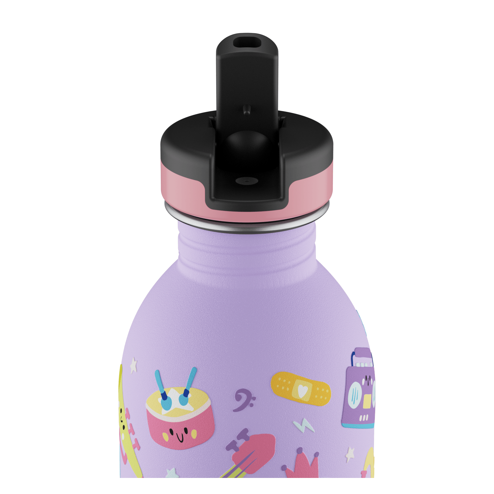 24Bottles Kids Bottle Pipetli Paslanmaz Çelik Çocuk Su Matarası 250 ml, Music Friends Kategorisiz 24Bottles