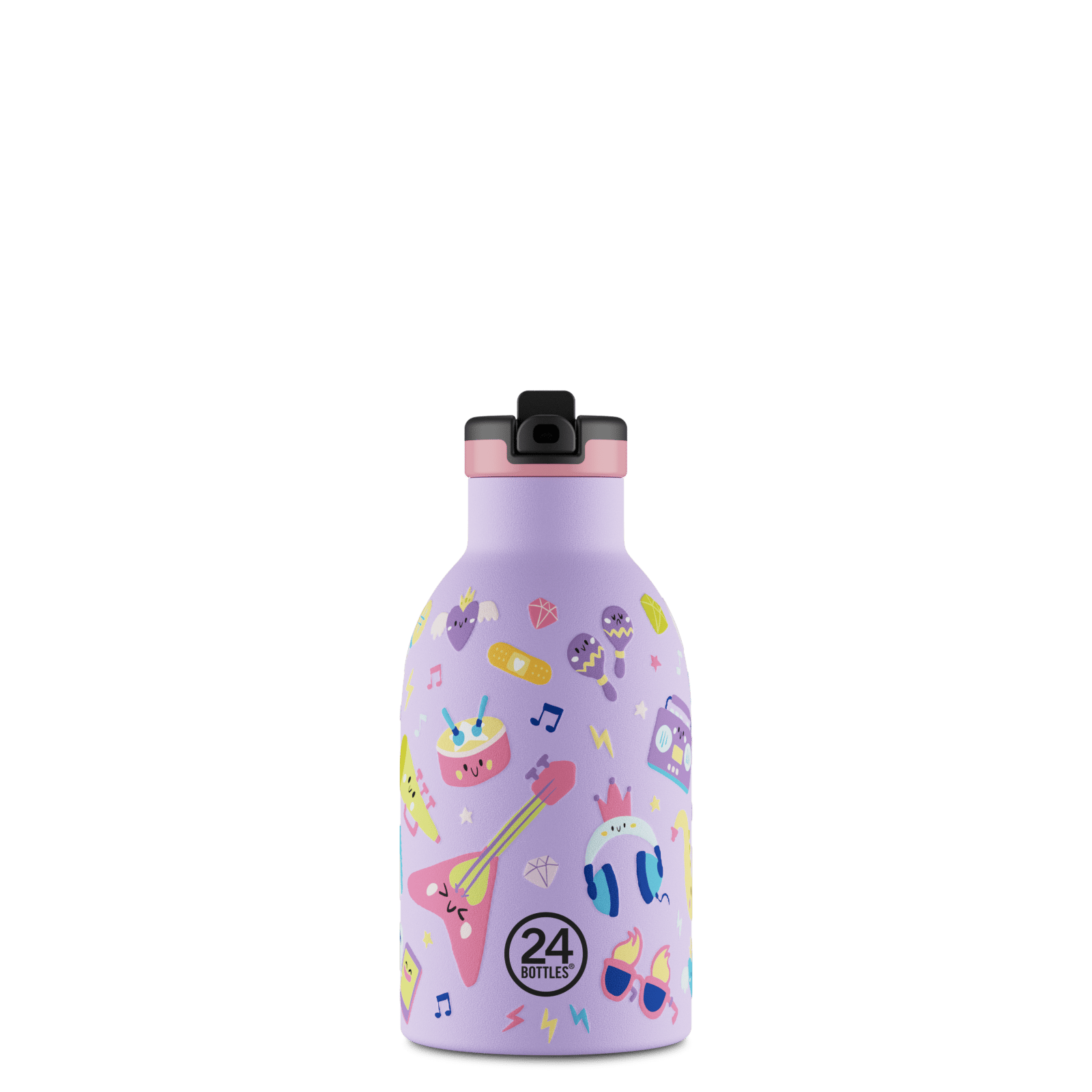 24Bottles Kids Bottle Pipetli Paslanmaz Çelik Termos 330 ml, Music Friends Kategorisiz 24Bottles