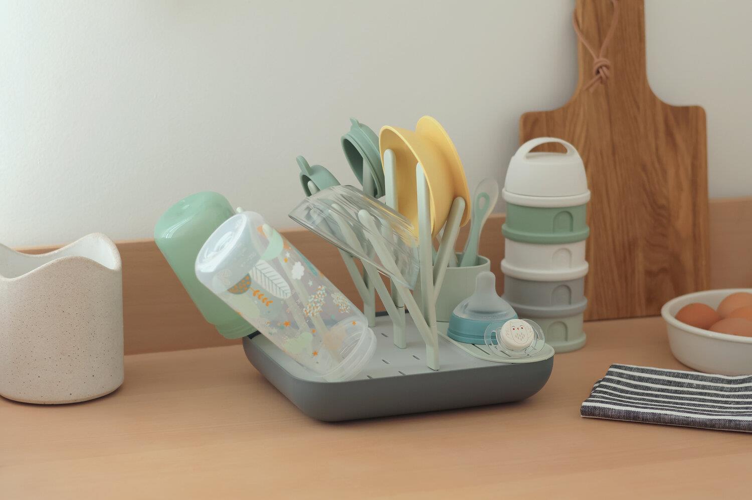 Forest Biberon Kurutma Standı, Misty/Mineral Kategorisiz Beaba