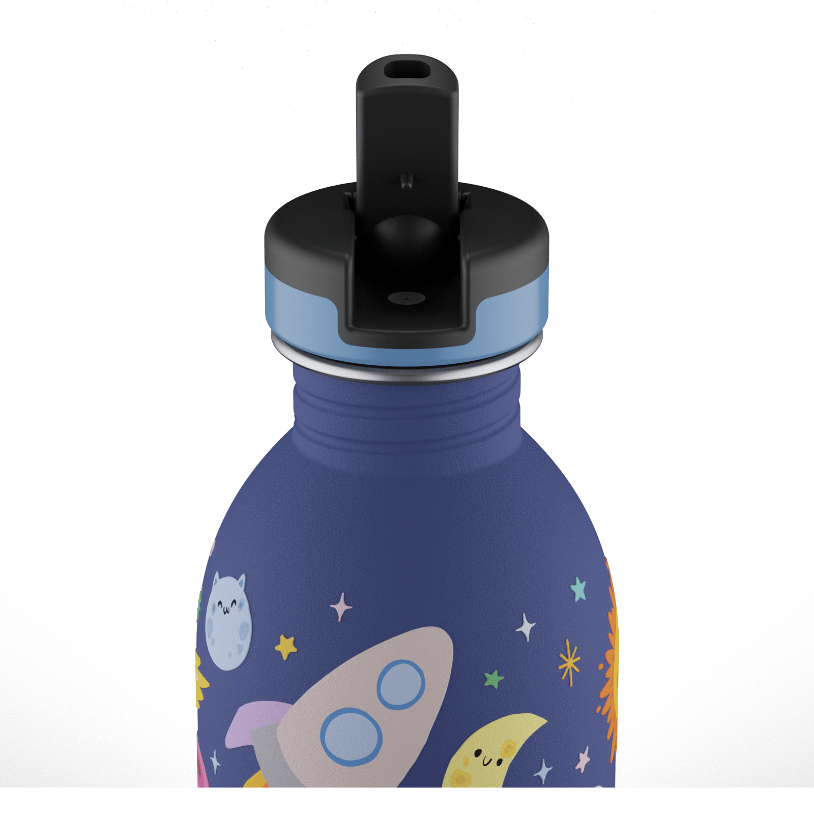 24Bottles Kids Bottle Pipetli Paslanmaz Çelik Çocuk Su Matarası 250 ml, Space Friends Kategorisiz 24Bottles