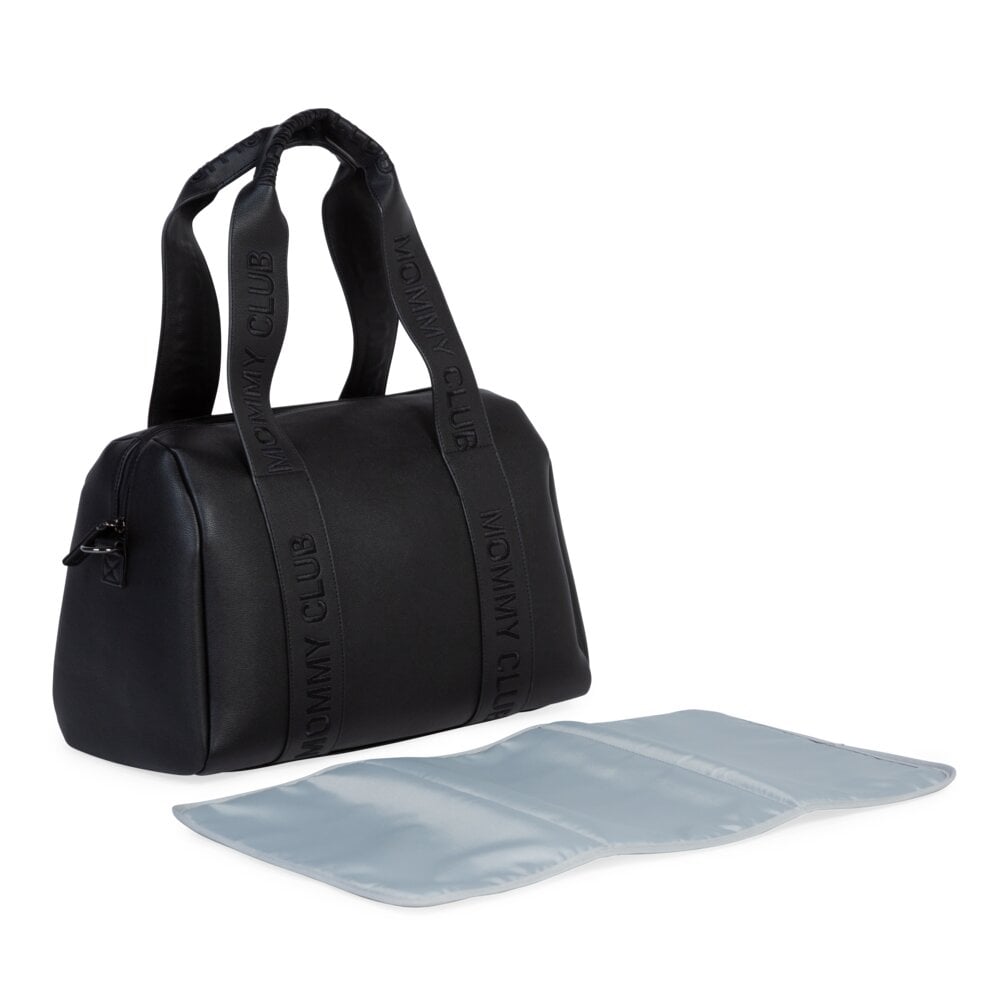 Mommy  Club Bag, Vegan Deri Siyah Mommy Bag Childhome