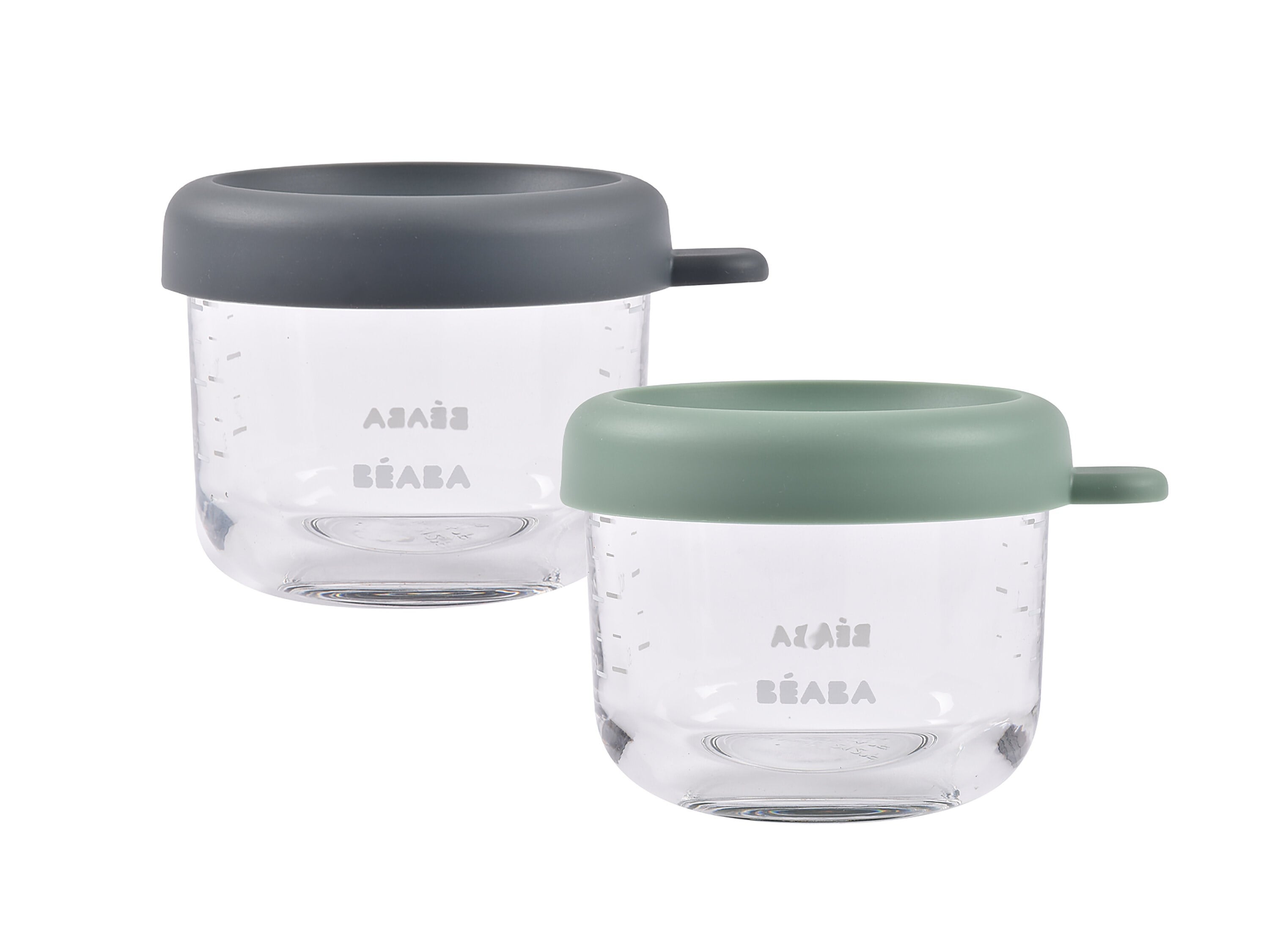Beaba Bebek cam mama kavanozu 2li set , 150 ml Mineral / 150 ml Sage Green Kategorisiz Beaba