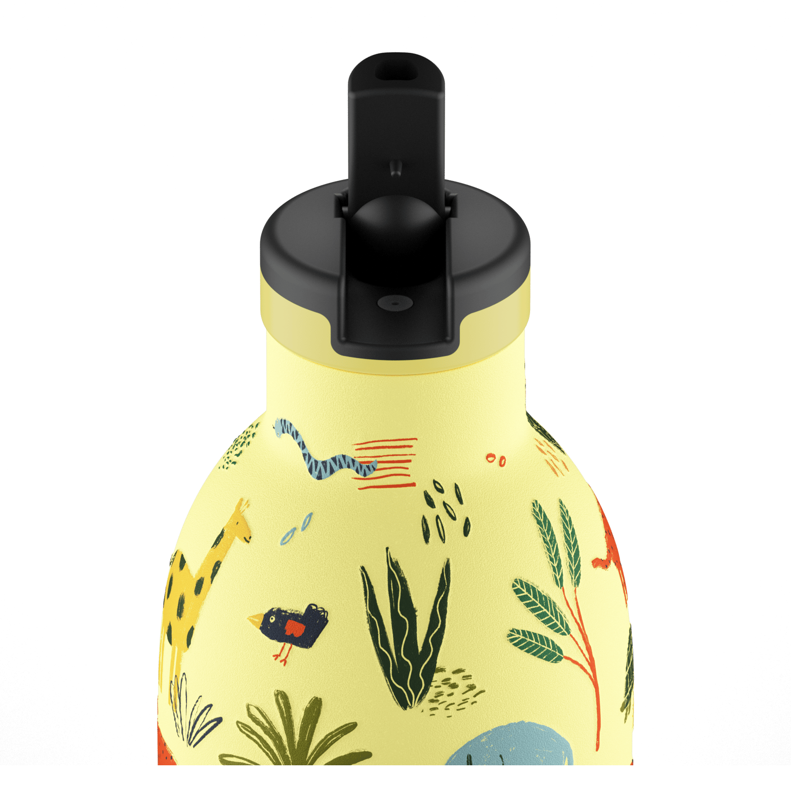 24Bottles Kids Bottle Pipetli Paslanmaz Çelik Termos 330 ml, Jungle Friends Kategorisiz 24Bottles