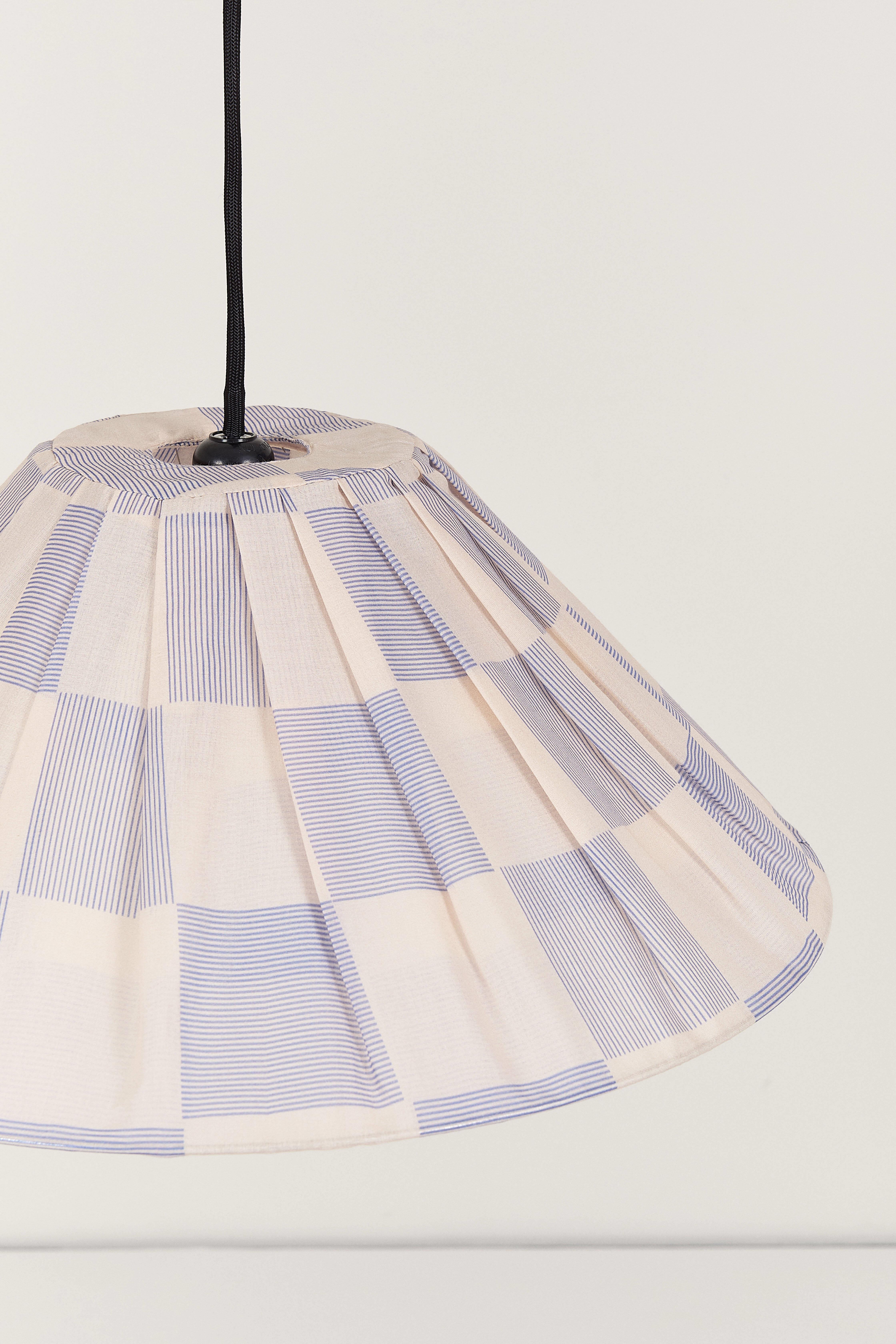 Nobodioz Ava Aydınlatma Şapkası, 50cm çap, Blue Ink Checks Kategorisiz NOBODINOZ