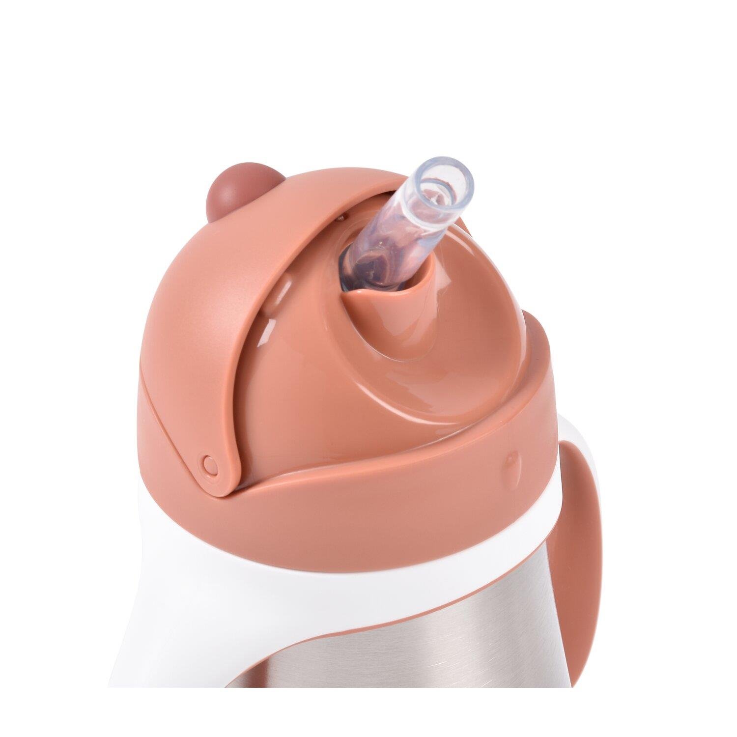 250 ml Çelik Pipetli Suluk , Terracotta Kategorisiz Beaba