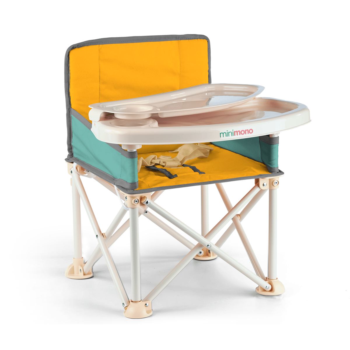 Minimono Plus Portatif  Mama Sandalyesi, Sarı & Yeşil Kategorisiz Minimono
