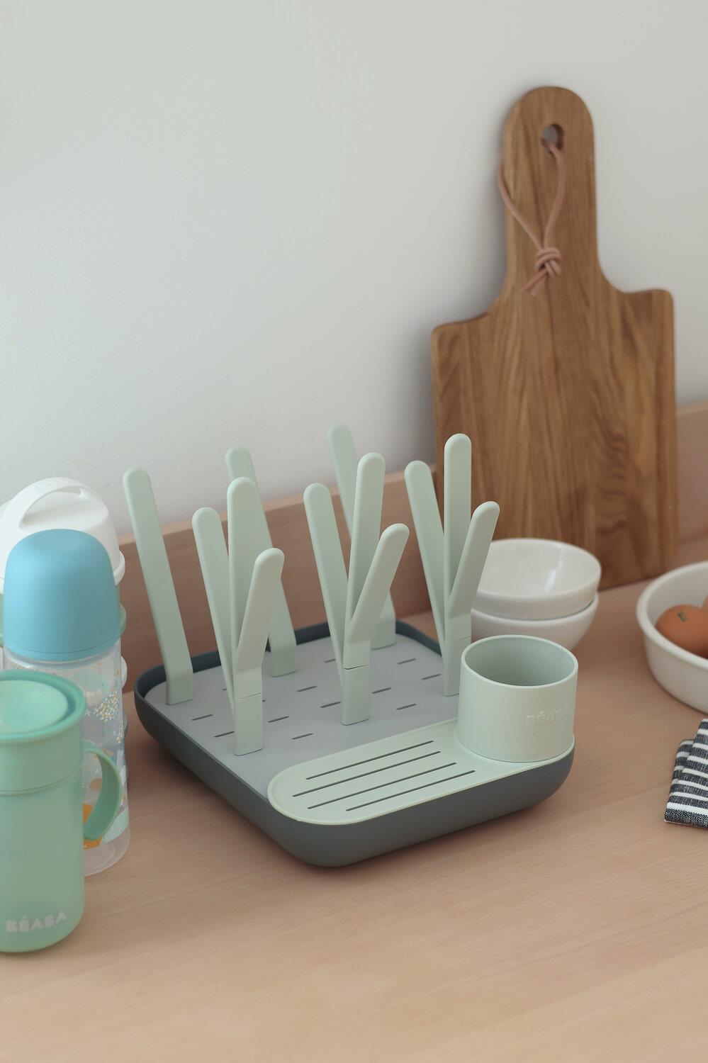 Forest Biberon Kurutma Standı, Misty/Mineral Kategorisiz Beaba