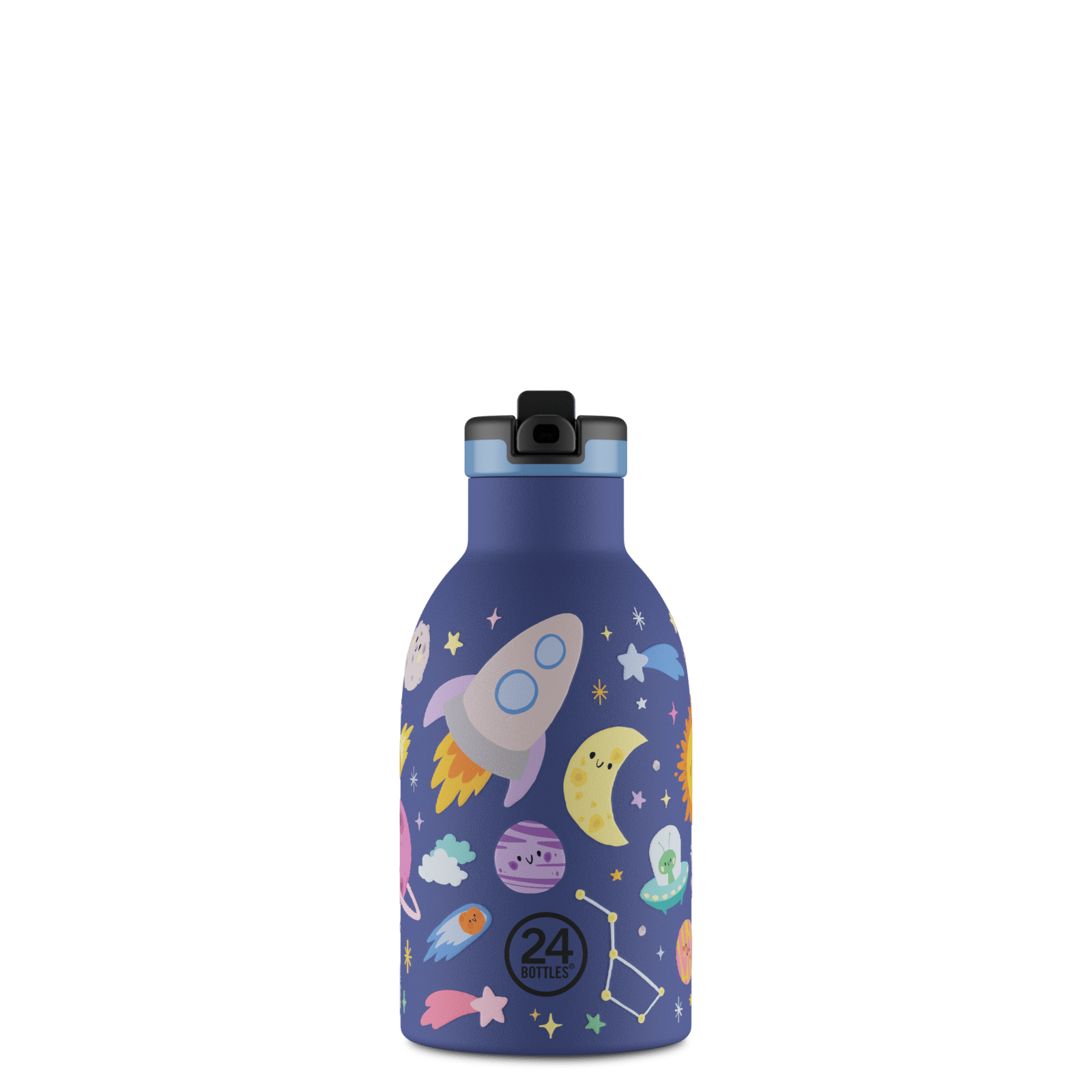 24Bottles Kids Bottle Pipetli Paslanmaz Çelik Termos 330 ml, Space Friends Kategorisiz 24Bottles