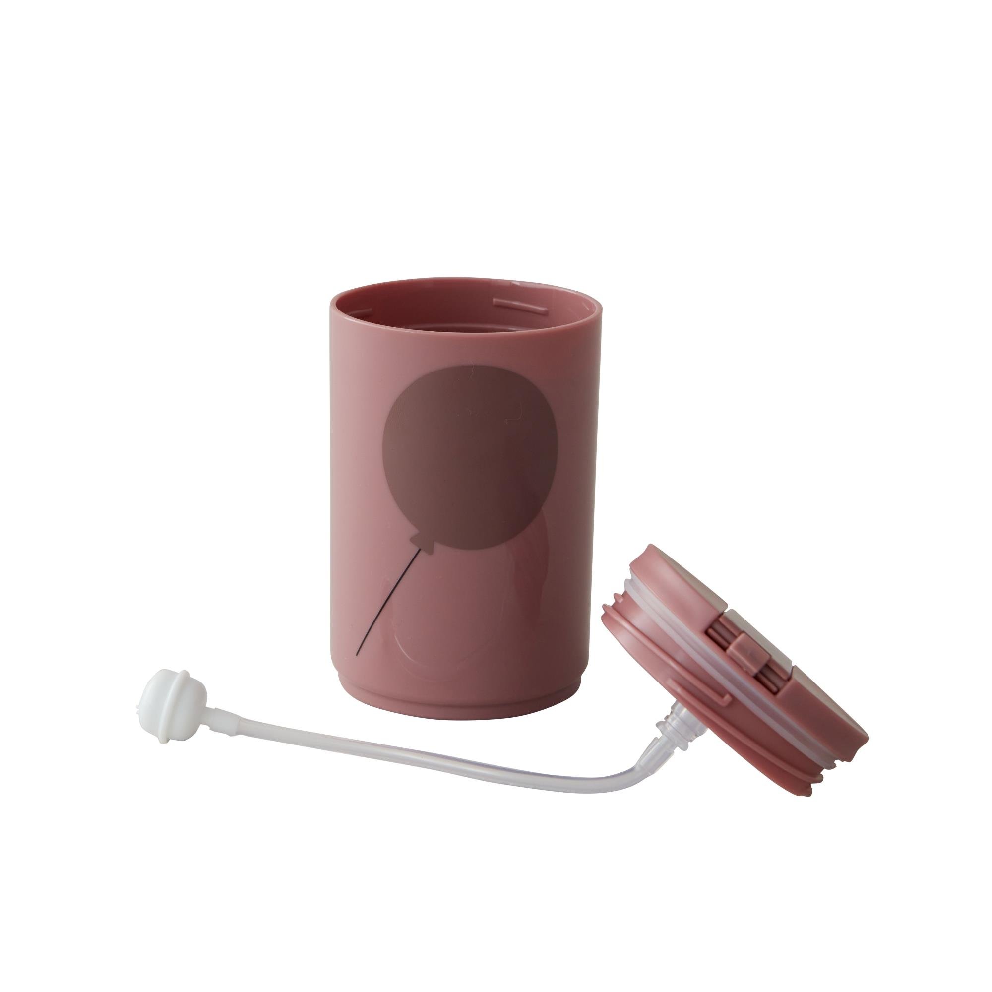 Design Letters Tritan Pipetli Suluk, Gülkurusu Balon Bardaklar DESIGN LETTERS