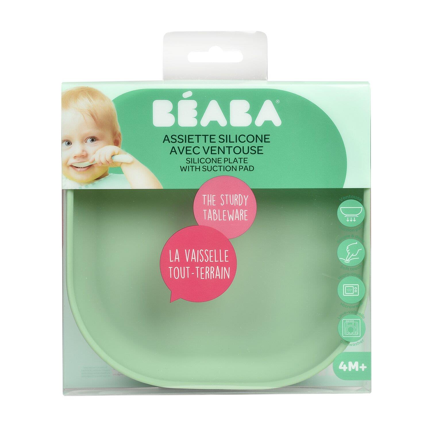 Vakumlu Silikon Tabak, Sage Green Kategorisiz Beaba