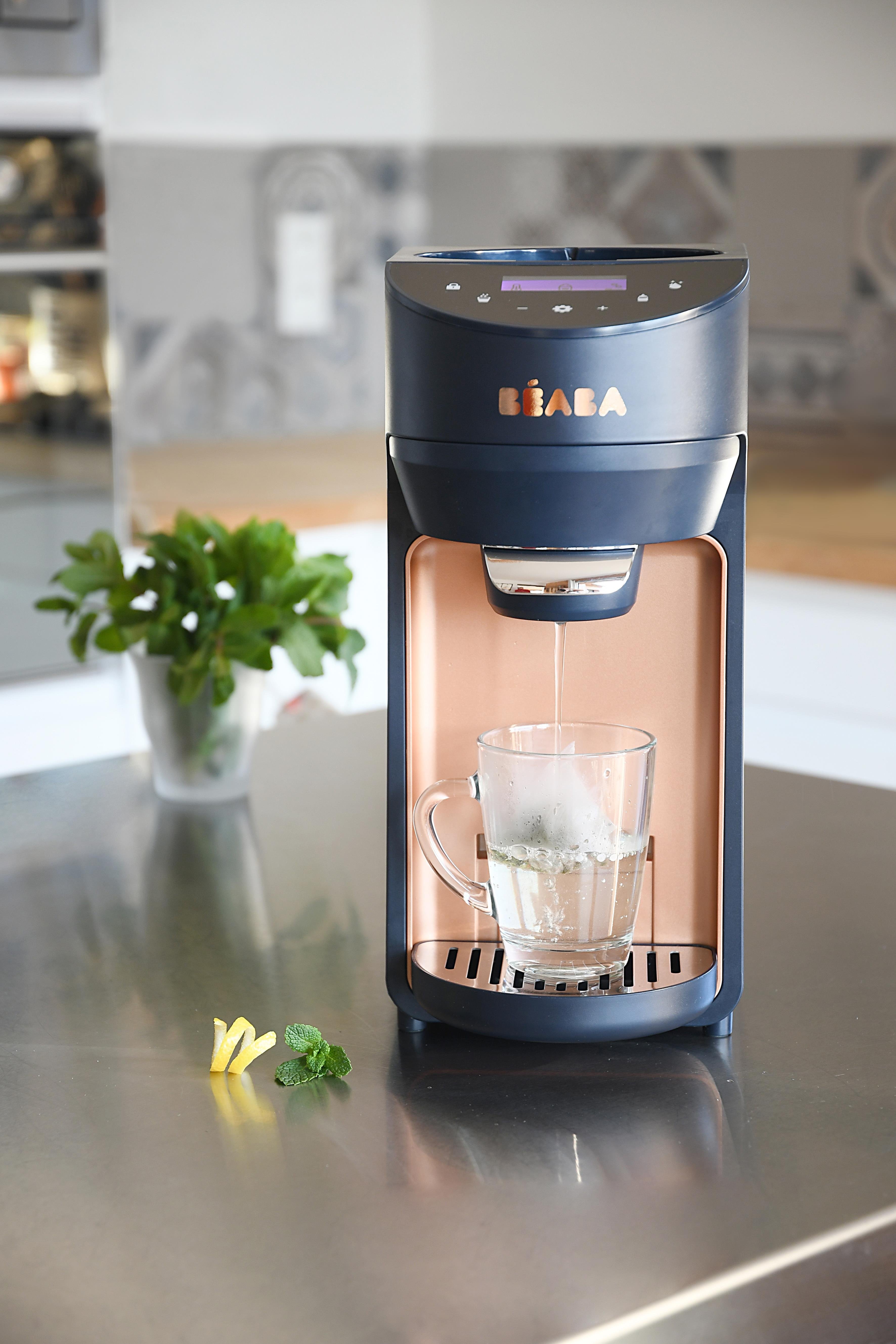 Milkeo Plus Otomatik Mama Hazırlayıcı, Night Blue Buharlı Pişirici Beaba