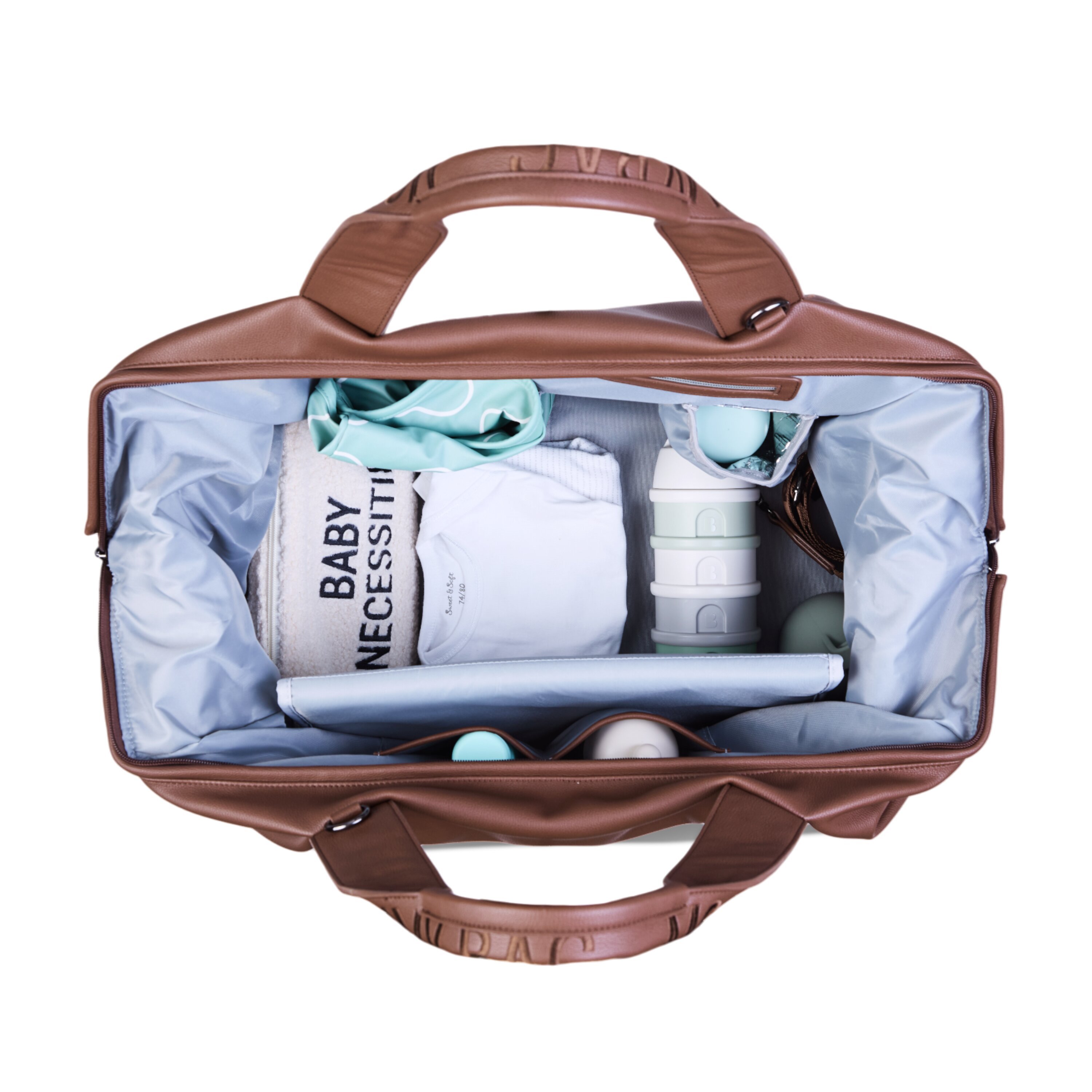 Mommy Bag Çanta, Signature Vegan Deri Koyu Kahve Kategorisiz Childhome