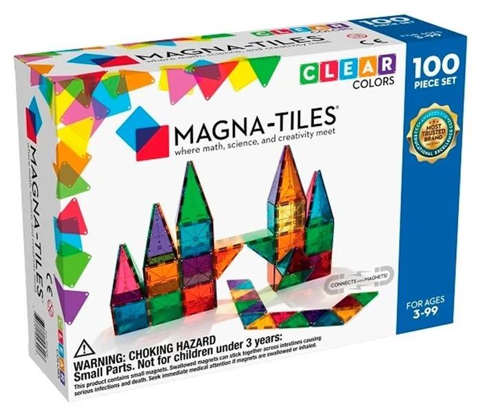 Magna-Tiles Clear Color 100 Parça Mıknatıslı Oyunlar Magna-Tiles