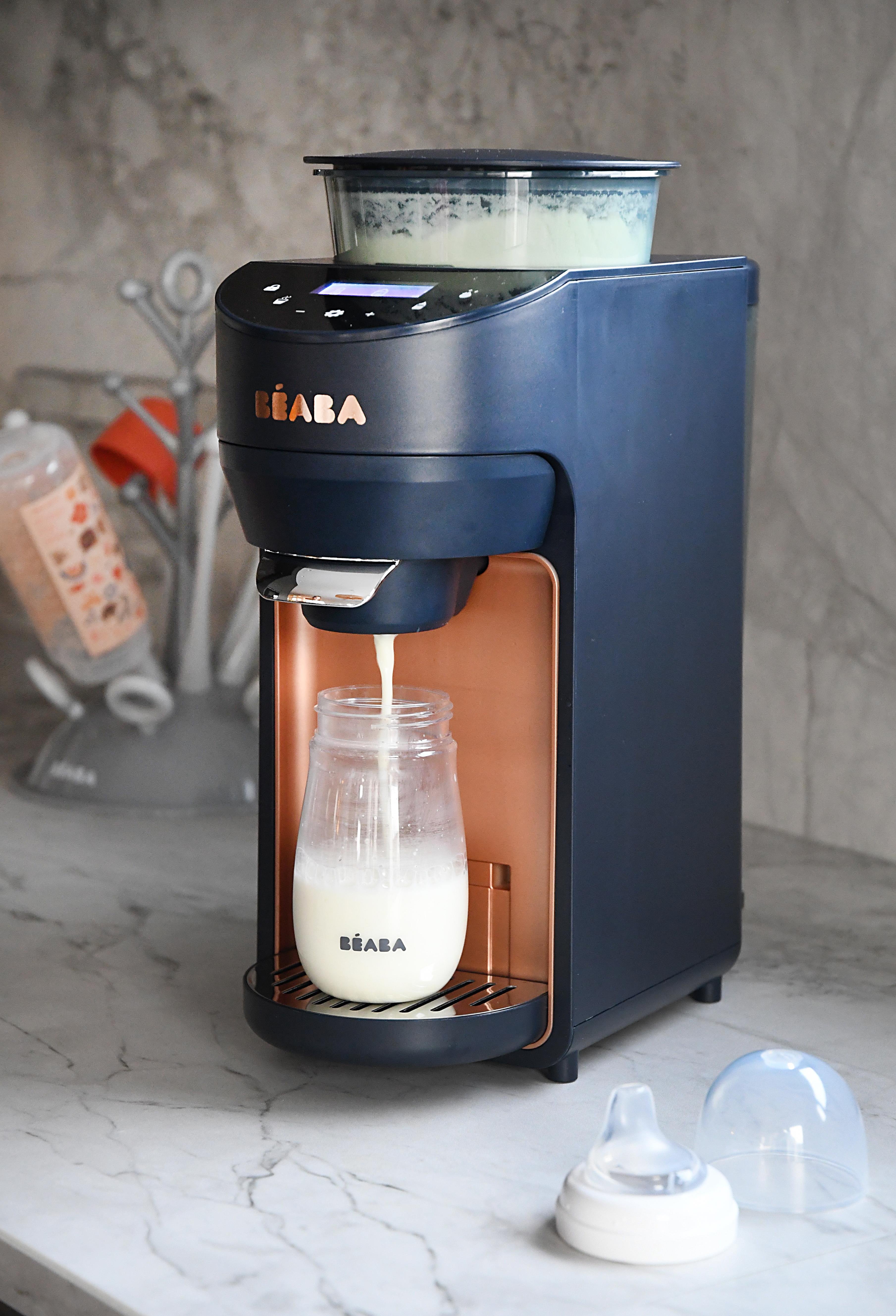 Milkeo Plus Otomatik Mama Hazırlayıcı, Night Blue Buharlı Pişirici Beaba