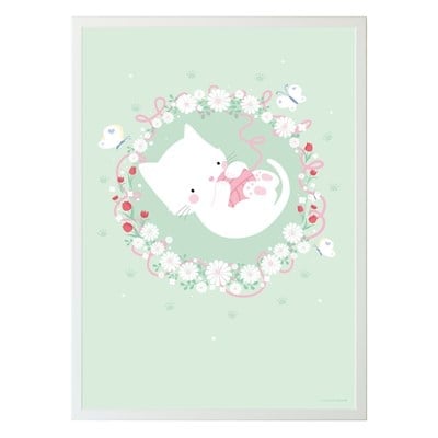 A Little Lovely Company Kedi Poster Tablolar