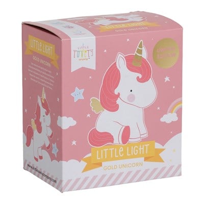 A Little Lovely Company Mini Unicorn Altın Lamba Aydınlatma