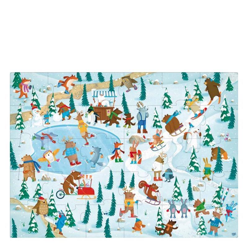 Animals On Ice Giant Puzzle