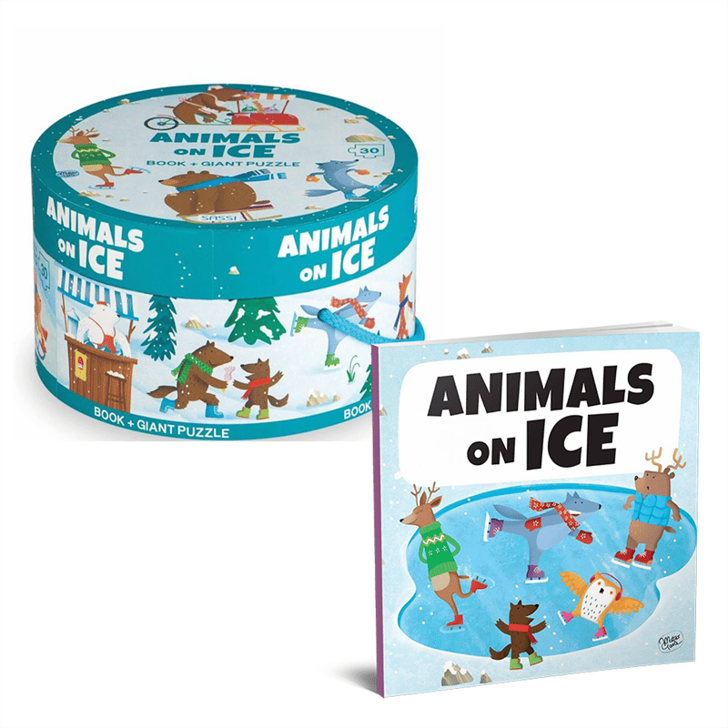 Animals On Ice Giant Puzzle