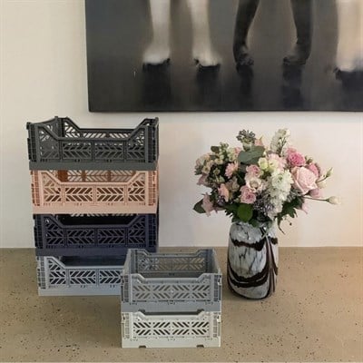 Ay-kasa Katlanabilir Midibox Kasa, Stone Grey Katlanabilir Kasalar