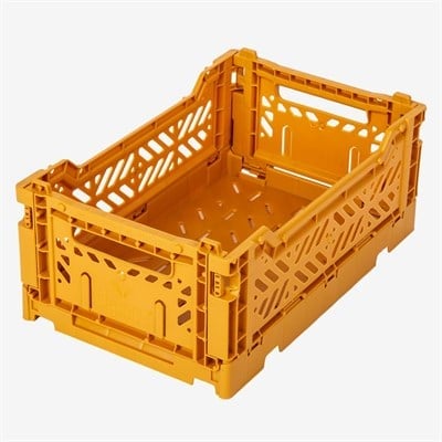 Ay-kasa Katlanabilir Minibox Kasa, Mustard Katlanabilir Kasalar
