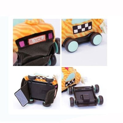 B.Toys B.Toys Peluş Çek Bırak Araba, Sarı Oyuncak