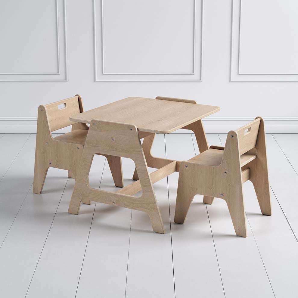 Cotable Masa Takımı, Naturel Kategorisiz Woody&Happy