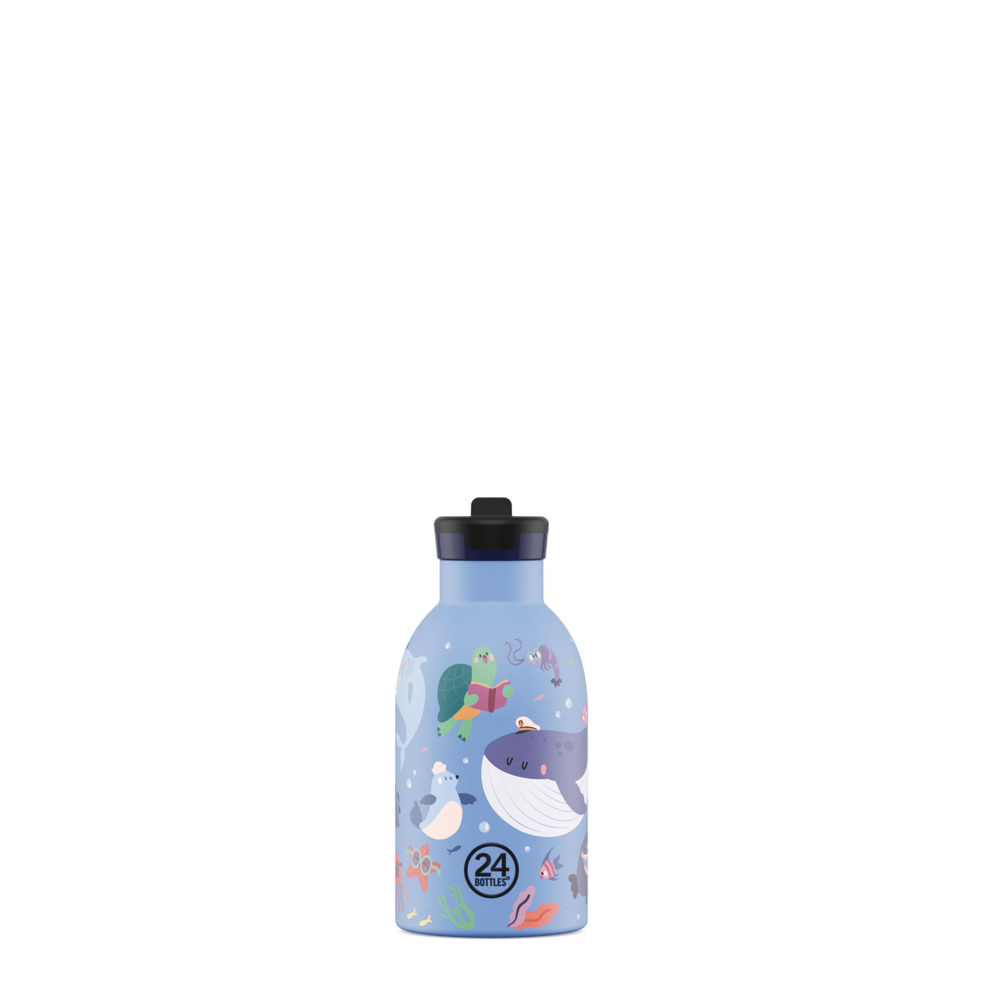 24Bottles Kids Bottle Pipetli Paslanmaz Çelik Termos 330 ml, Ocean Friends Kategorisiz 24Bottles