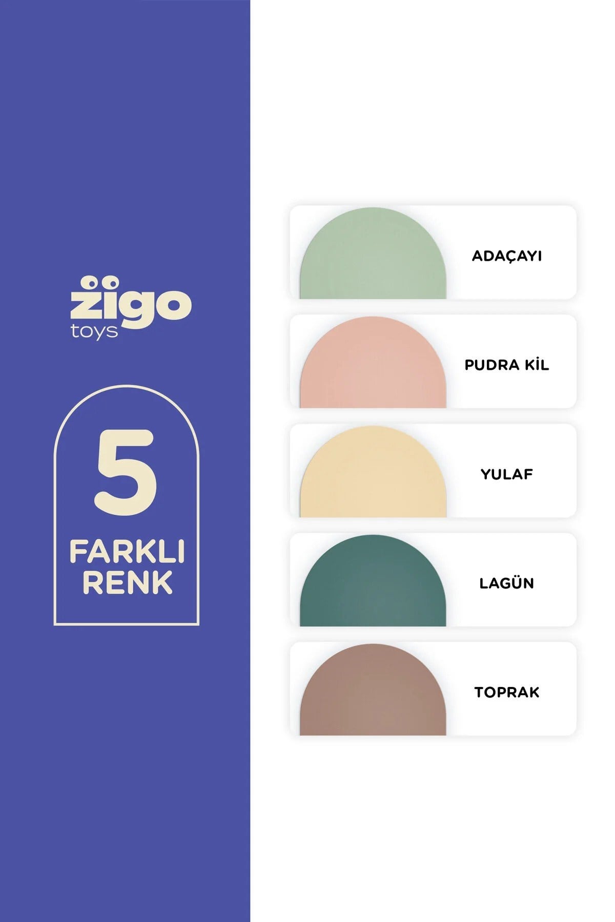 Zigo Toys Manyetik Duvar Panosu, Pudra Kil Pembe Kategorisiz Zigo Toys
