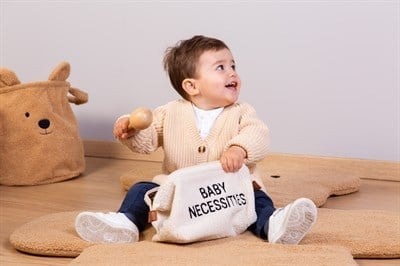 Baby Necessities Mini Bag Teddy White Mommy Bag ChildHome