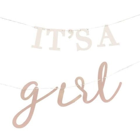 Baby Shower Asılan Süs - It's A Girl