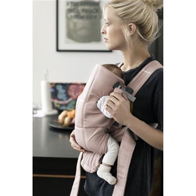 BabyBjörn Bliss Ana Kucağı Cotton Oyuncaklı / Old Rose & Kanguru Mini 3D Cotton / Dusty Pink