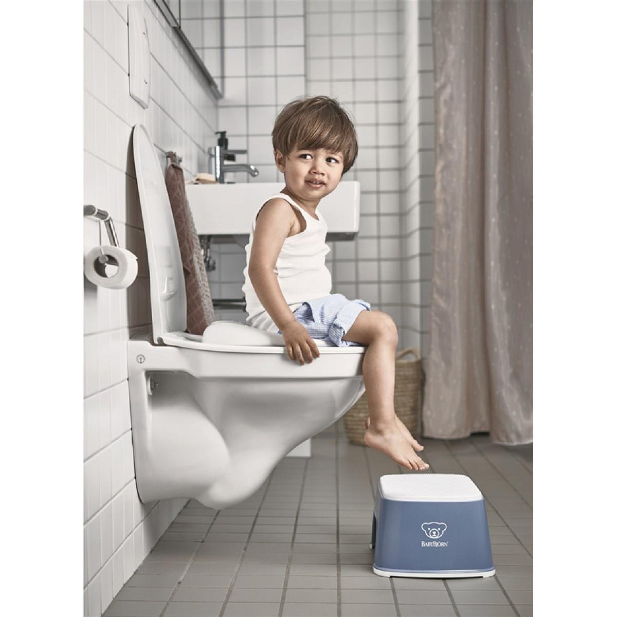 BabyBjörn Koltuk Oturak & Klozet Adaptörü & Banyo Basamağı Tuvalet Eğitimi Seti / Deep Blue