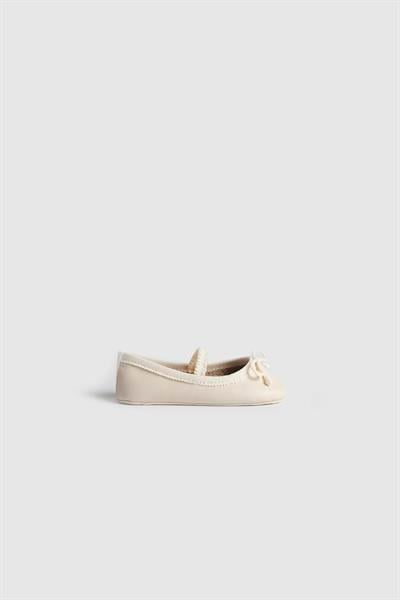 Ballerina Patik Bej Bebek Patik İpobomi