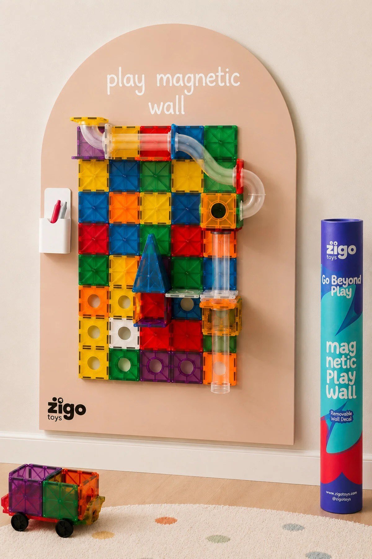 Zigo Toys Manyetik Duvar Panosu, Pudra Kil Pembe Kategorisiz Zigo Toys