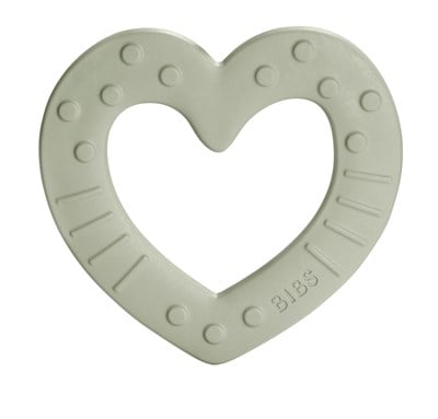 Bibs Bibs Baby Bites Heart Diş Kaşıyıcı, Sage Oyuncak