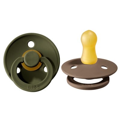 Bibs Bibs İkili Kauçuk Emzik, Hunter Green / Dark Oak Emzik